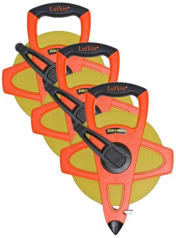 Crescent Lufkin 1/2" x 150' Hi-Viz® Orange Engineer's Fiberglass Tape Measure - FE150D in Saudi Arabia