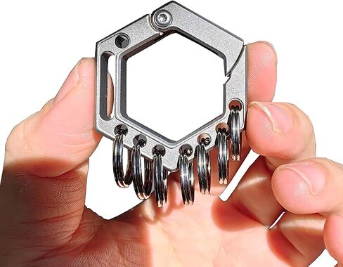 سلسلة مفاتيح من التيتانيوم سريعة الإصدار، سلسلة مفاتيح جلدية، حلقة مسدس شديدة التحمل، حامل مفاتيح السيارة، مشبك حزام، حلقة تسلق in Kuwait