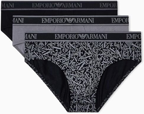 Emporio Armani mens Logo Band 3 Pack Brief in Saudi Arabia