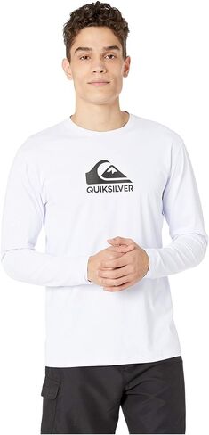 Quiksilver Men's Solid Streak Long Sleeve Rashguard UPF 50+ Sun Protection in Saudi Arabia