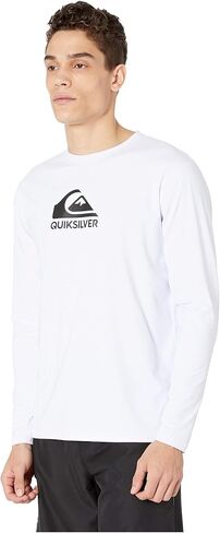 Quiksilver Men's Solid Streak Long Sleeve Rashguard UPF 50+ Sun Protection in Saudi Arabia