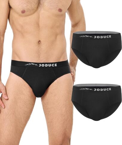 JODUCE 2 Pack Mens Merino Wool Underwear, Breathable Wool Underwear for Men, Comfortable Soft Loose Moisture Wicking Briefs in Saudi Arabia