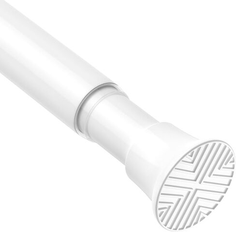 Tension Rod 30-76 Inch - 1pack Spring Loaded Curtain Rods, Black Tension Curtain Rod Expandable Curtain Rods Tension Adjustable Rod Without Drilling, Tension Rods For Bathroom Doorway Window in Kuwait