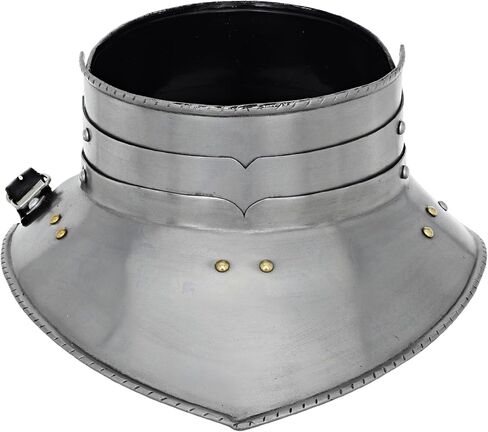 مجموعة جورجيت من الفولاذ من العصور الوسطى Armory Replicas™ - درع للرقبة بوزن 18 جرام مع أشرطة قابلة للتعديل لإعادة التمثيل والحفلات التنكرية in Kuwait