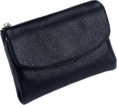 Unisex Pebble Leather Wallet, 5.3In Short Genuine Leather Coin Card Holder, Unisex Clutch Bags, Can Hold Coins, Id Cards in Saudi Arabia