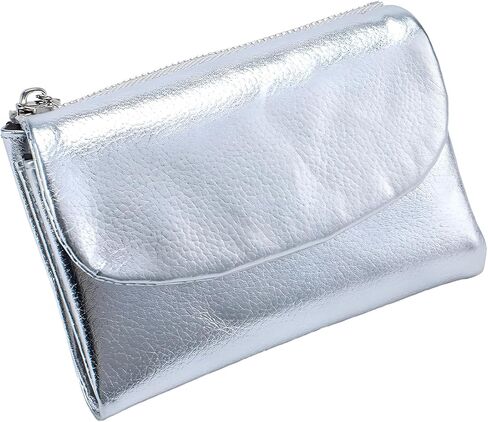 Unisex Pebble Leather Wallet, 5.3In Short Genuine Leather Coin Card Holder, Unisex Clutch Bags, Can Hold Coins, Id Cards in Saudi Arabia