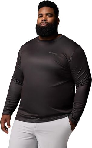 Columbia Mens Terminal Tackle PFG Fish Flag Long Sleeve, Shark/Cypress, 6X in Kuwait