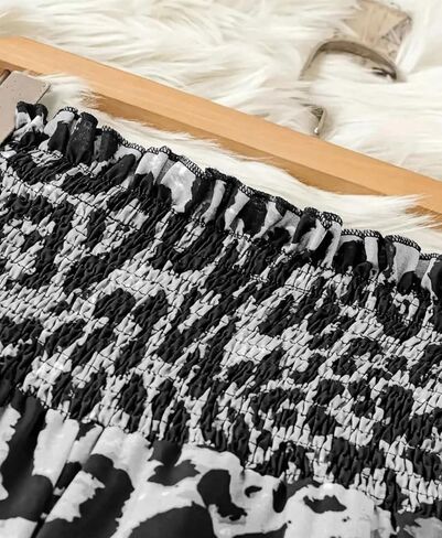 Women's Leopard Pants High Waisted Elastic Waist Wide Leg Lounge Palazzo Trousers Cheetah Print Pajamas in Saudi Arabia