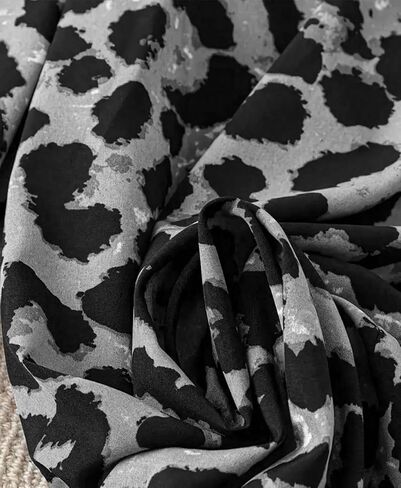 Women's Leopard Pants High Waisted Elastic Waist Wide Leg Lounge Palazzo Trousers Cheetah Print Pajamas in Saudi Arabia