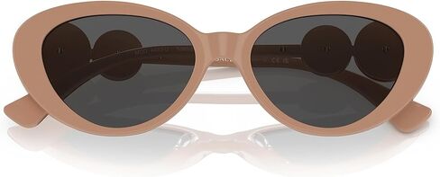 Versace Woman Sunglasses Black Frame, Dark Grey Lenses, 54MM in Saudi Arabia