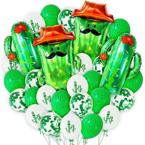 KatchOn, 7Pcs Big Mexican Fiesta Balloons | Fiesta Party Decorations | Mexican Balloons for Mexican Themed Party Decoration | Fiesta Party Balloons, Taco Birthday Party Decor | Taco Balloons for Party in Kuwait