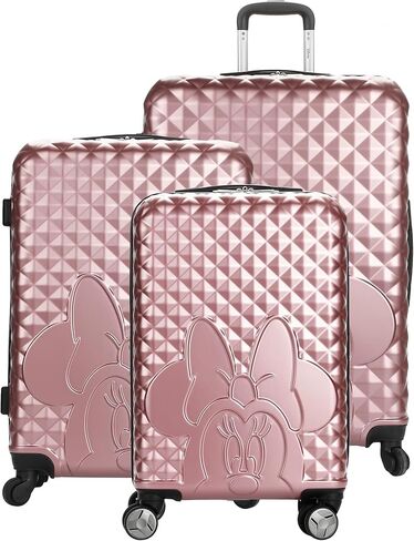 Bioworld Minnie Mouse Classic Peek-a-Boo Minnie 3-Piece Rolling Luggage Set in Saudi Arabia