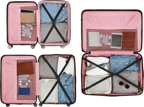 Bioworld Minnie Mouse Classic Peek-a-Boo Minnie 3-Piece Rolling Luggage Set in Saudi Arabia