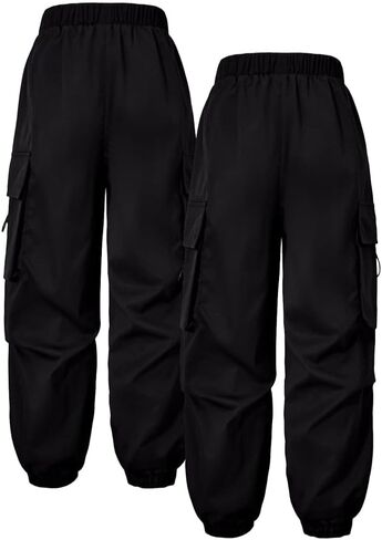 Nivne Tco Tween Boys 2pcs Cargo Sweatpants Elastic Waist Jogger Pants Set Kids Casual Pants with Pockets in Saudi Arabia