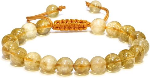 Bracelet – Healing Crystal Bracelet for Women, Men – Chic Gemstone Bracelet for Men and Women – 8mm Round Bead Bracelets for Spiritual Healing, Protection, Positive Energy in Saudi Arabia