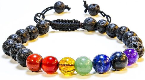 Bracelet – Healing Crystal Bracelet for Women, Men – Chic Gemstone Bracelet for Men and Women – 8mm Round Bead Bracelets for Spiritual Healing, Protection, Positive Energy in Saudi Arabia