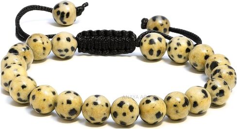 Bracelet – Healing Crystal Bracelet for Women, Men – Chic Gemstone Bracelet for Men and Women – 8mm Round Bead Bracelets for Spiritual Healing, Protection, Positive Energy in Saudi Arabia