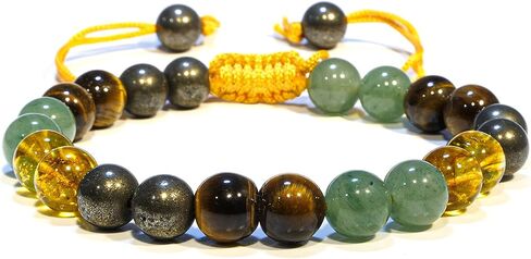 Bracelet – Healing Crystal Bracelet for Women, Men – Chic Gemstone Bracelet for Men and Women – 8mm Round Bead Bracelets for Spiritual Healing, Protection, Positive Energy in Saudi Arabia