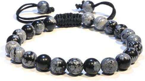 Bracelet – Healing Crystal Bracelet for Women, Men – Chic Gemstone Bracelet for Men and Women – 8mm Round Bead Bracelets for Spiritual Healing, Protection, Positive Energy in Saudi Arabia