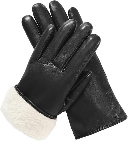 Leather Gloves for Women Winter Gloves Warm Driving Glove in Saudi Arabia