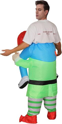 زي IHGYT HGYT Christmas Elf القابل للنفخ للبالغين - فستان فاخر مضحك لحفلات أعياد الميلاد in Kuwait