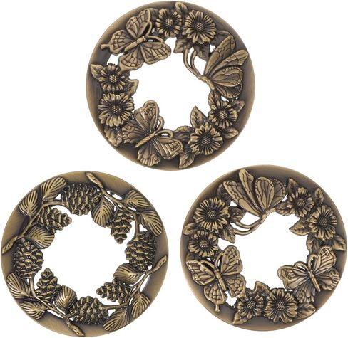 Cabilock 3pcs شمعة جرة غطاء توبر خمر المعادن استبدال Tealight ظلال الأكمام غطاء علوي بديل للاسترخاء سبا التأمل in Saudi Arabia