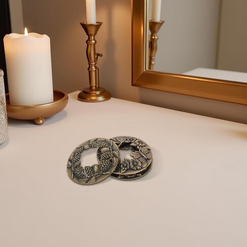 Cabilock 3pcs شمعة جرة غطاء توبر خمر المعادن استبدال Tealight ظلال الأكمام غطاء علوي بديل للاسترخاء سبا التأمل in Saudi Arabia