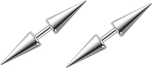 16G Spike Cartilage Stud Earrings Surgical Steel Conch Helix Cartilage Piercing Jewelry Statement Punk Body Piercings for Women Men in Kuwait