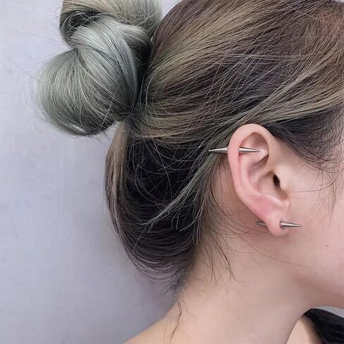 16G Spike Cartilage Stud Earrings Surgical Steel Conch Helix Cartilage Piercing Jewelry Statement Punk Body Piercings for Women Men in Kuwait