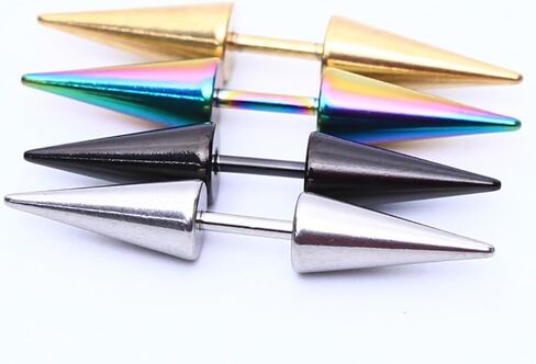 16G Spike Cartilage Stud Earrings Surgical Steel Conch Helix Cartilage Piercing Jewelry Statement Punk Body Piercings for Women Men in Kuwait