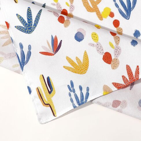 Handkerchiefs for Women, 3/6Pcs Soft Cotton Printed Women's Handkerchiefs Ladies' Floral Printing Hankies 13.78" in Saudi Arabia