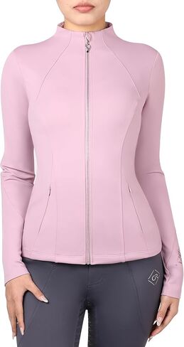 Thermal Horse Riding Jacket Long Sleeve Equestrian Shirts with Fleece Extra-Warmth Equestrian Shirts for Women in Saudi Arabia