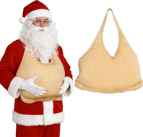 Santa Claus Fake Padded Belly Stuffer Unisex Xmas Belly Party Costumes for Christmas Halloween Cosplay in Saudi Arabia