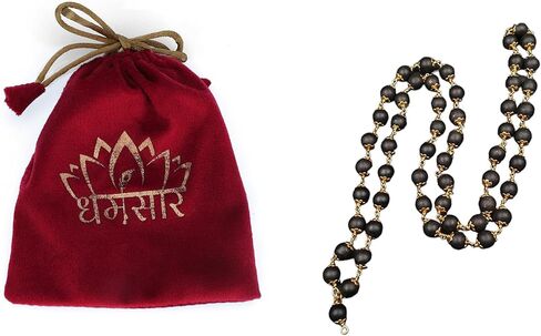 Ltd Shaligram Mala Certified For Men And Women,Gandaki River Shaligram Mala Big Size,Karungali Malai Original 54 Beads in Saudi Arabia
