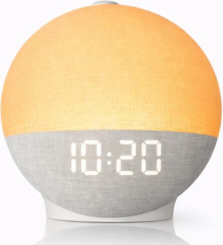 Sunrise Alarm Clock with Sound Machine, Natural Wake Up Light with Night Light, 30 Sleep Sounds, White Noise Machine Alarm Clocks for Bedrooms, Heavy Sleepers in Saudi Arabia