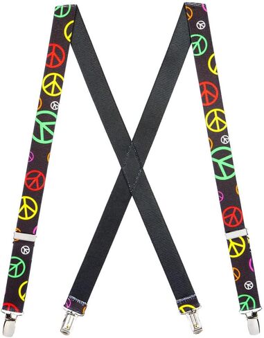 Suspender Store حمالات السلام المبتكرة للأطفال - مرونة واسعة 1 بوصة - مخيطة على شكل حرف X من الخلف - مشبك - 3 أحجام in Saudi Arabia