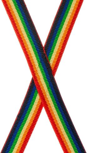 Suspender Store Kids' Rainbow Stripes Suspenders - 1-Inch Wide Elastic Straps - Sewn X-Back - 3 Sizes in Saudi Arabia