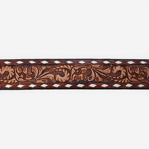 American Darling Beautifully Hand Tooled Brown Genuine American Leather Belt Men and Women Western Belt with Removable Buckle in Saudi Arabia