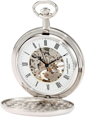 Charles-Hubert, Paris 3909-W Classic Collection Hunter Case Mechanical Pocket Watch in Saudi Arabia