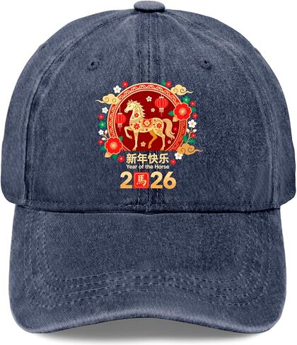 Year of The Horse 2026 Golf Hat Garde Caps for Daughter in Saudi Arabia