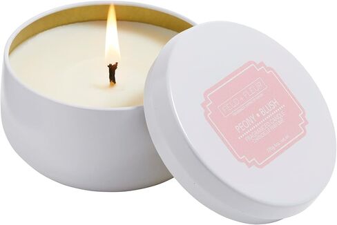 شمعة Field + Fleur من Hillhouse Naturals في علبة بيضاء 100% مزيج شمع الصويا - 6 أونصة (عشب مقطوع) in Kuwait