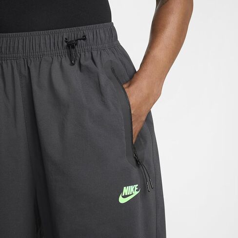 Nike Tech Men's Woven Oversized Pants (HM7158-060, Anthracite/Black/Green Strike) in Kuwait