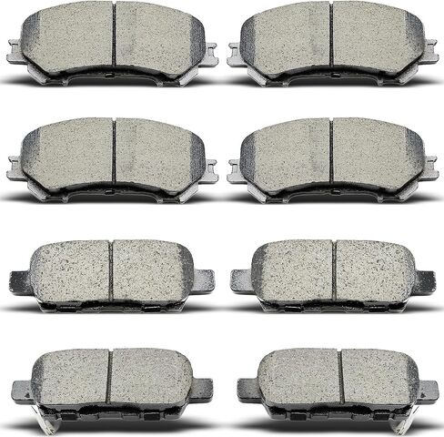 Front Rear Ceramic Brake Pads Fit For 2007-2009 Chrysler Aspen,For 2010 Dodge Dakota,For 2007-2009 Dodge Durango,For 2006-2010 Dodge Ram 1500,For 2011-2018 Ram 1500 in Kuwait
