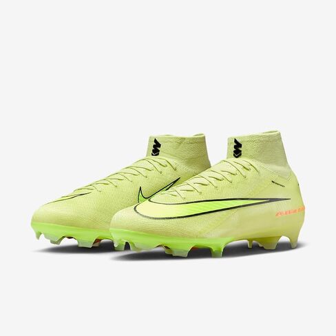 حذاء كرة القدم Mercurial Superfly 10 Elite للأرضيات الصلبة من نايكي (لايم لايت/هايبر قرمزي/فولت) in Kuwait