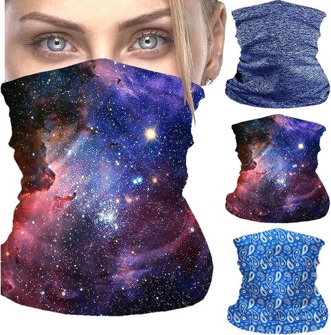 Reusable Neck Gaiter with Filter Insert, Fashionable Cooling Face Covering Bandanas with Adjustable Snaps in Saudi Arabia
