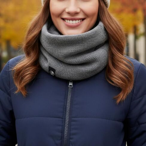 Cozy Winter Neck Warmer Scarf, Soft Thermal Wrap for Outdoor Cold Weather Comfort in Saudi Arabia