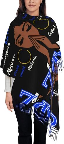 Soft Cashmere-Feel Pashmina Scarf for Women, Oversized Shawl Wrap with Tassels, Cozy Winter/Fall Travel Wrap in Saudi Arabia