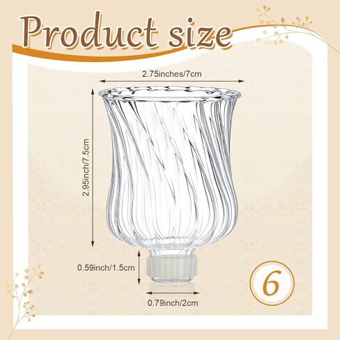 6 Pack 3.74" Tall Candle Holder Glass Votive Holders with Peg Silicone Bases Glass Candle Cups for Tealights, LED Candles Religious Ceremonies for Weddings Home Church Holiday Decorations in Saudi Arabia