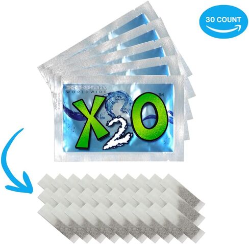 X2O Flavorless Drop-In Mineral Bags for Alkaline & Hydrogen Water – 30 Count | Alkalize Filtered Water | Add 70+ Ionic Trace Minerals for Cellular Hydration, Balanced pH, and Electrolytes in Saudi Arabia