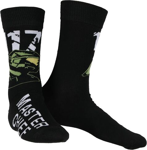 جوارب Bioworld Halo Socks للرجال من Master Chief Military Game مكونة من 5 أزواج من الجوارب متوسطة الساق in Kuwait